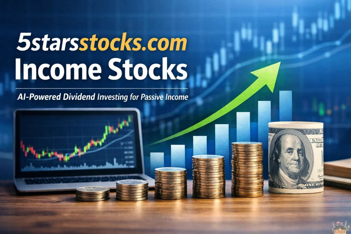 5starsstocks.com Income Stocks featured image showing AI-driven dividend investing and passive income growth.