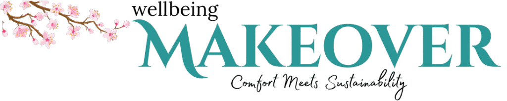 Wellbeing Makeover Logo with Floral Accent