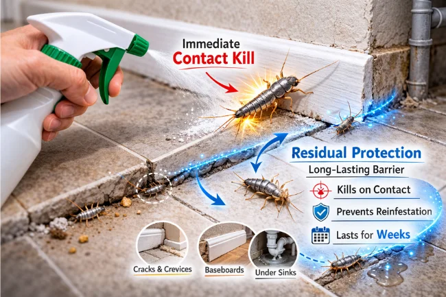 Pest Control Spray for Silverfish
