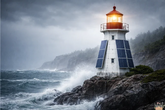 Solar Panel Lighthouse