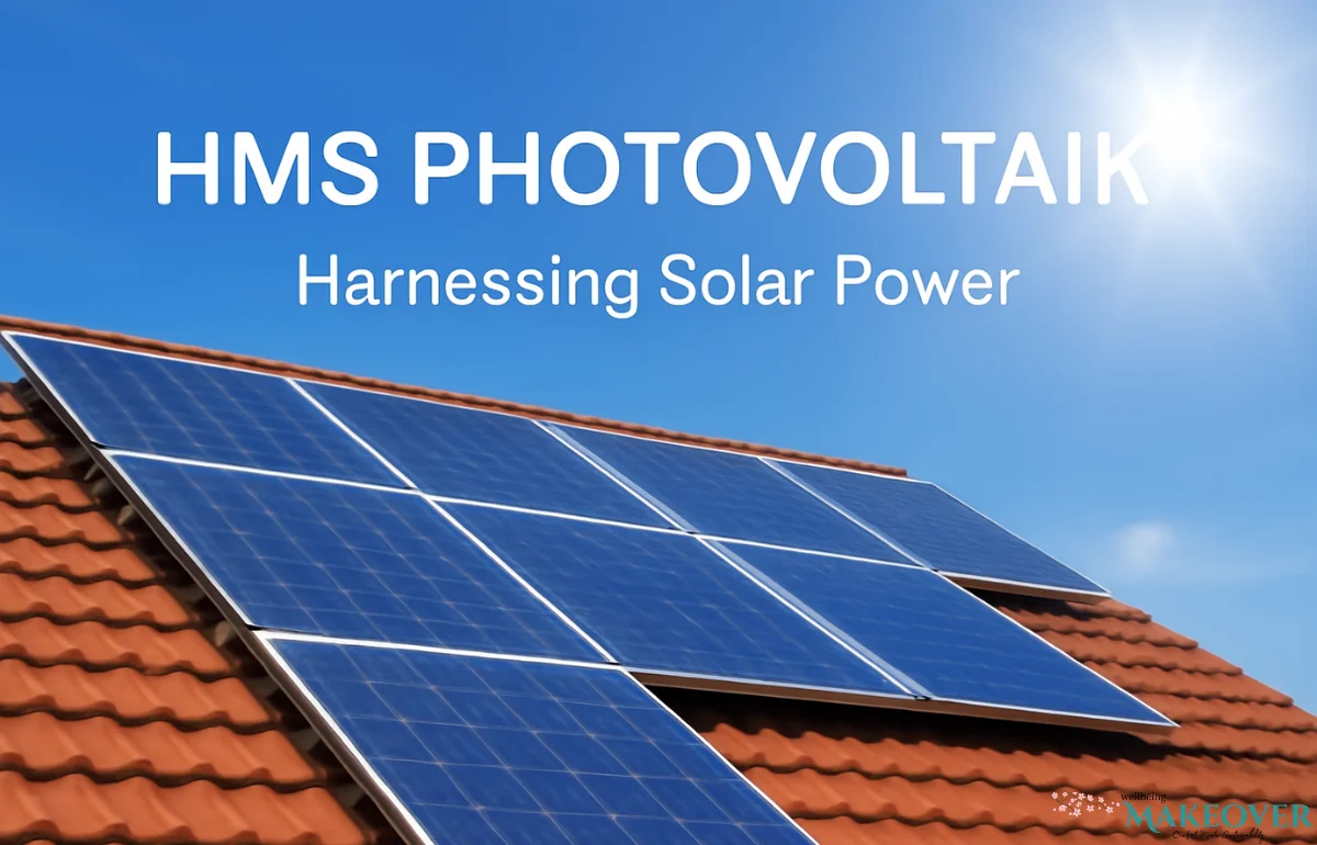 HMS Photovoltaik solar panels installed on a roof, harnessing solar power.