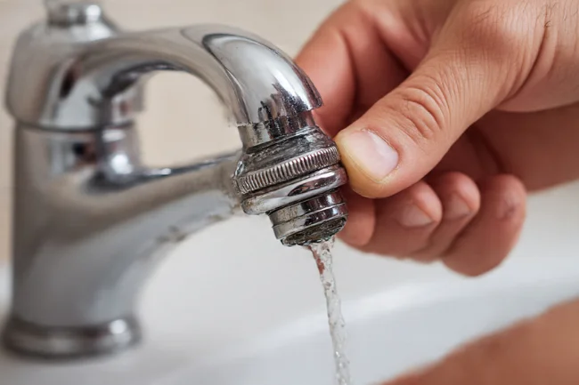 Low Water Pressure in Kitchen Sink - Inspecting Aerator