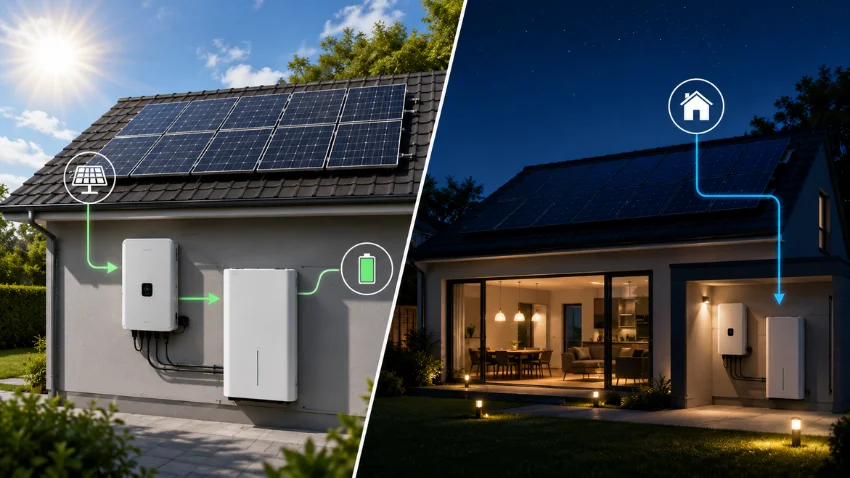 Solar battery storage system