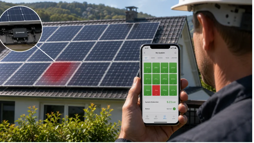 Solar panel monitoring