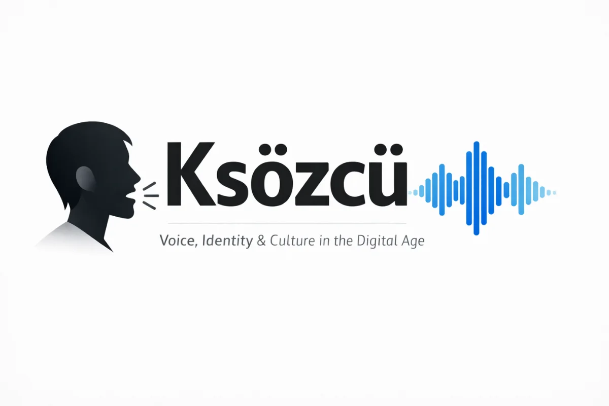 Ksözcü digital identity concept showing voice, culture, and modern communication