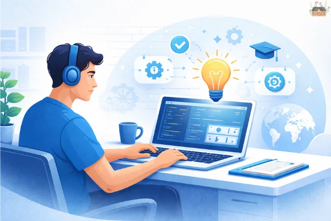 TechExample Org image showing simple and practical tech learning for students and professionals.