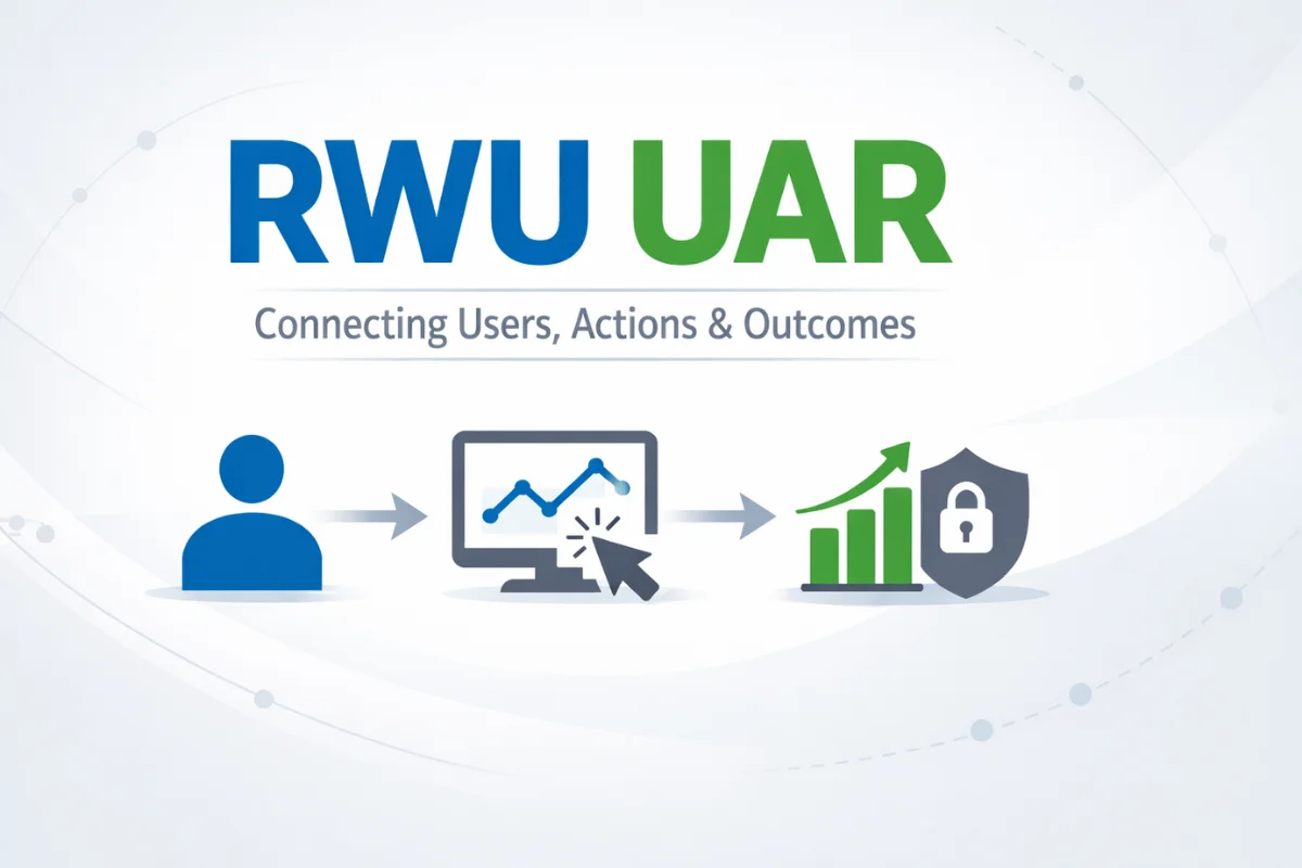 RWU UAR framework connecting users, actions, revenue, and secure access