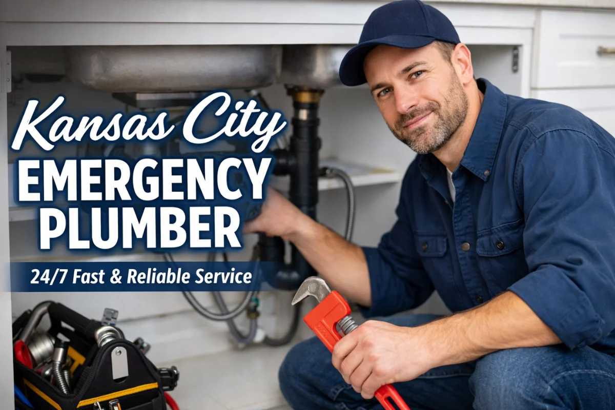 Kansas City emergency plumber providing fast 24/7 plumbing service inside a residential home
