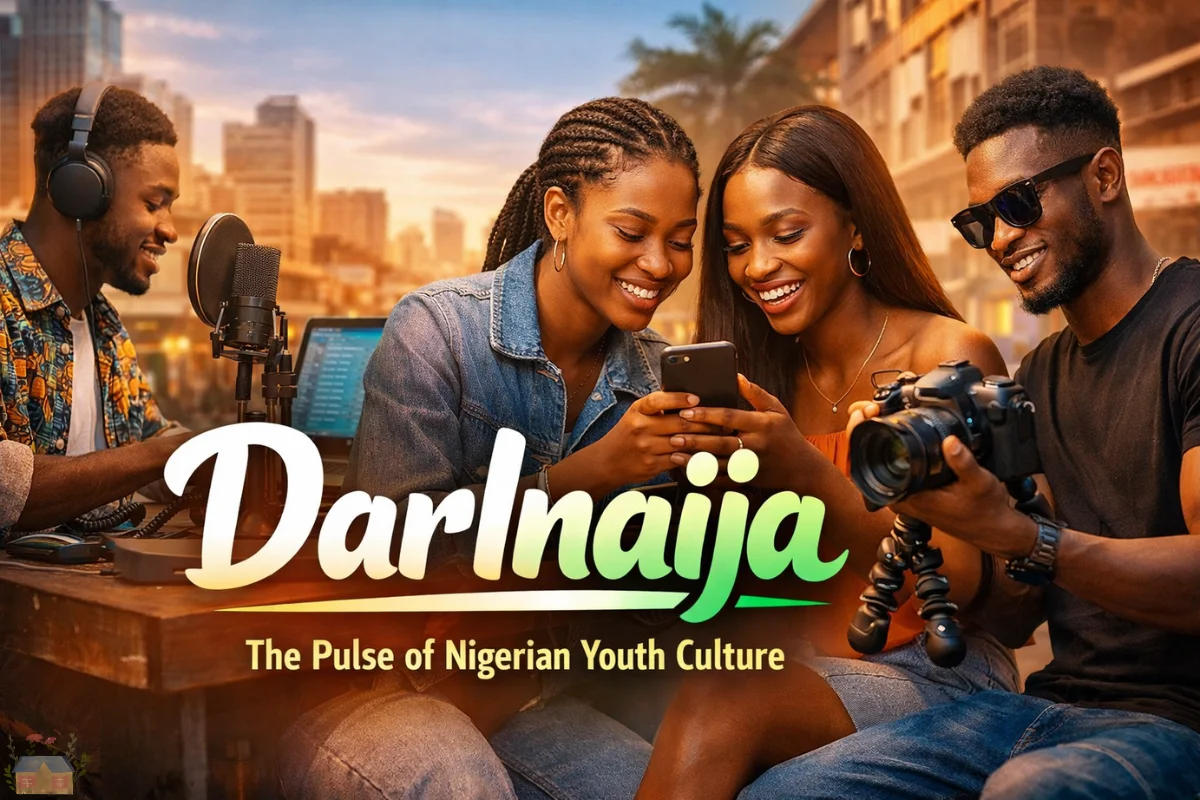 Darlnaija showcasing Nigerian youth creativity, digital culture, and modern lifestyle in a vibrant urban setting