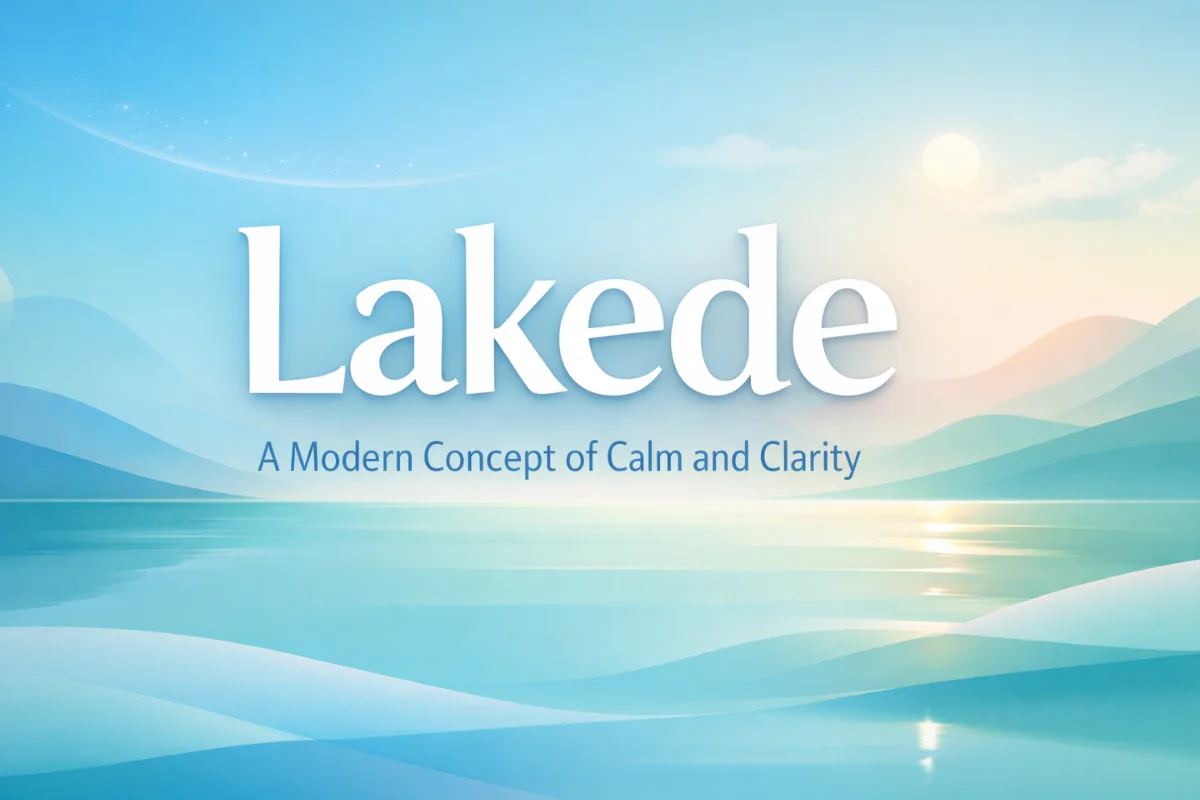 Lakede modern concept representing clarity, calm, and adaptive thinking