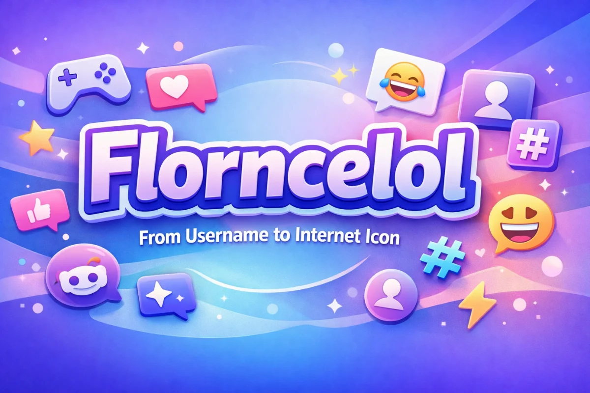 Florncelol digital culture illustration showing how a viral username evolved into an internet symbol
