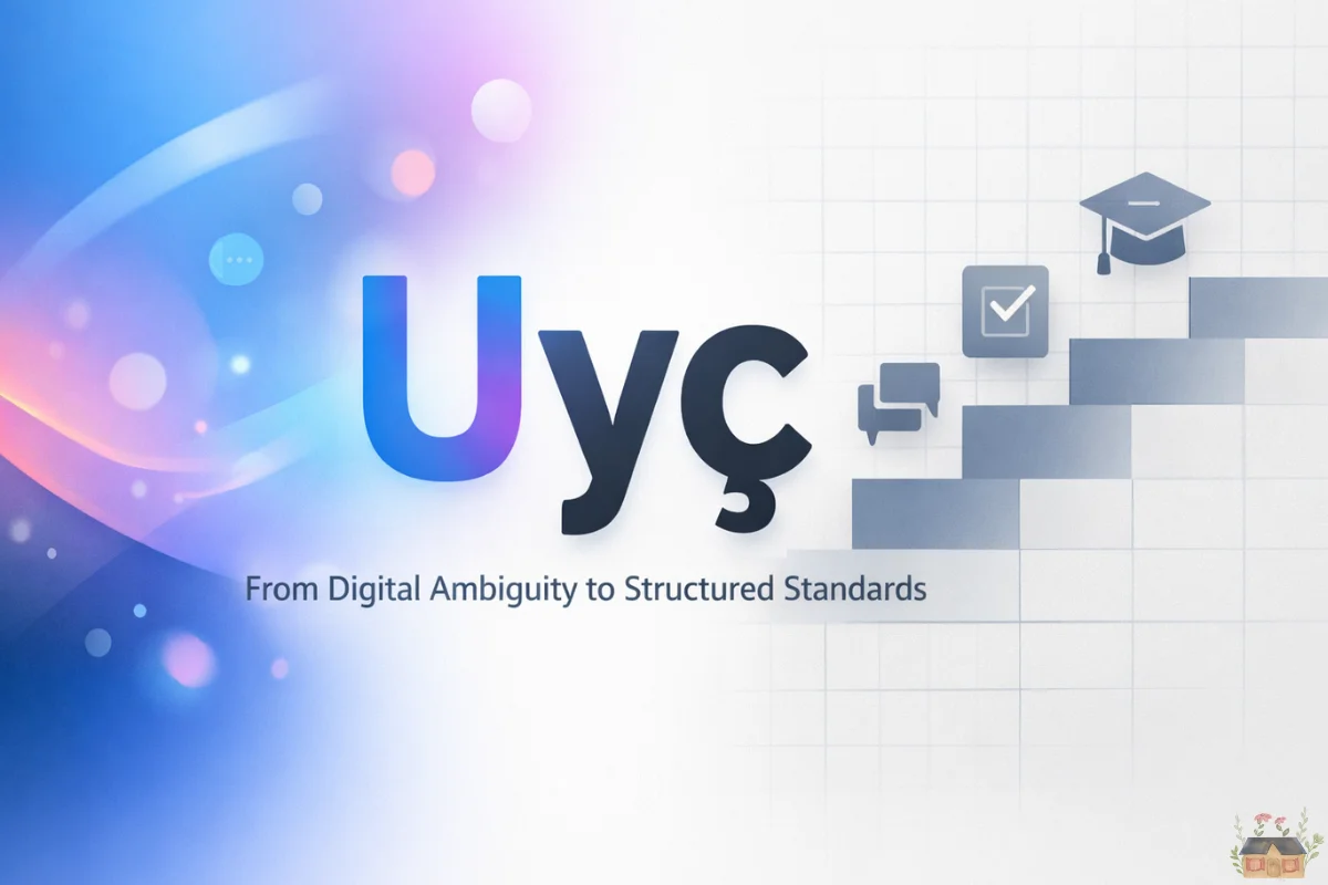 Uyç digital concept and Turkey national qualifications framework visual