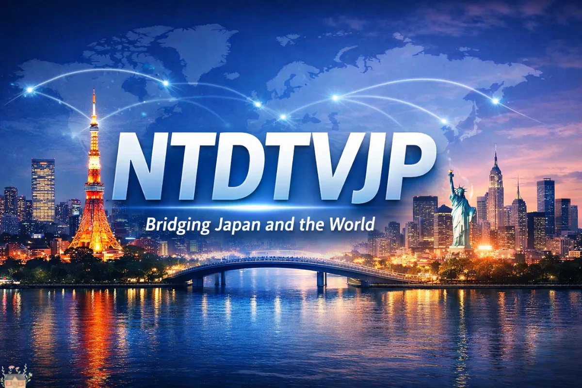NTDTVJP featured image showing Tokyo skyline connected to a global map symbolizing cross-cultural journalism.