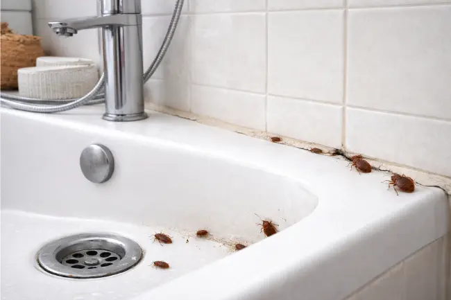Bed Bugs in Bathtub