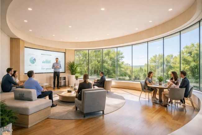 Half-Moon Shaped Architectural Space