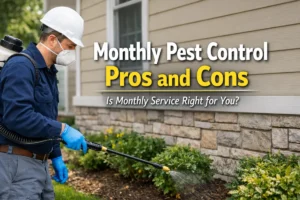 monthly pest control pros and cons