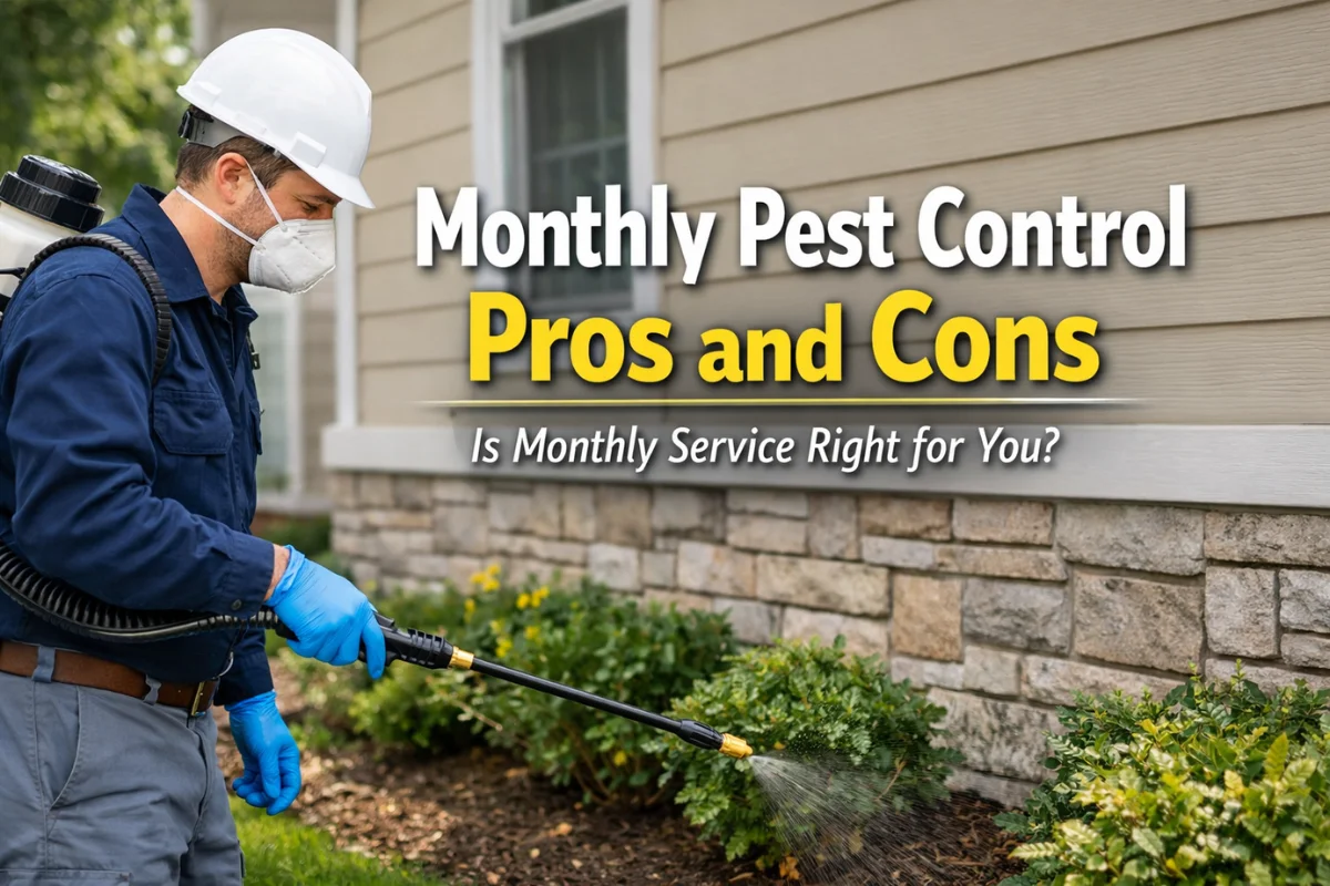 monthly pest control pros and cons