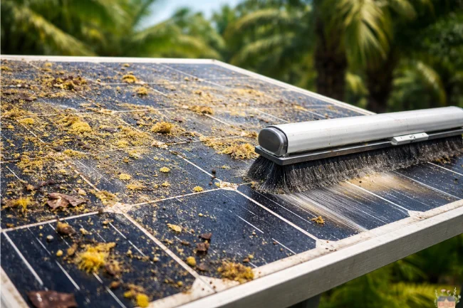 Oil Palm Self-Cleaning Street Light Project