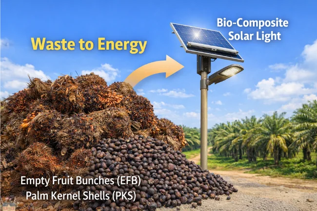 Oil Palm Self-Cleaning Street Light Project