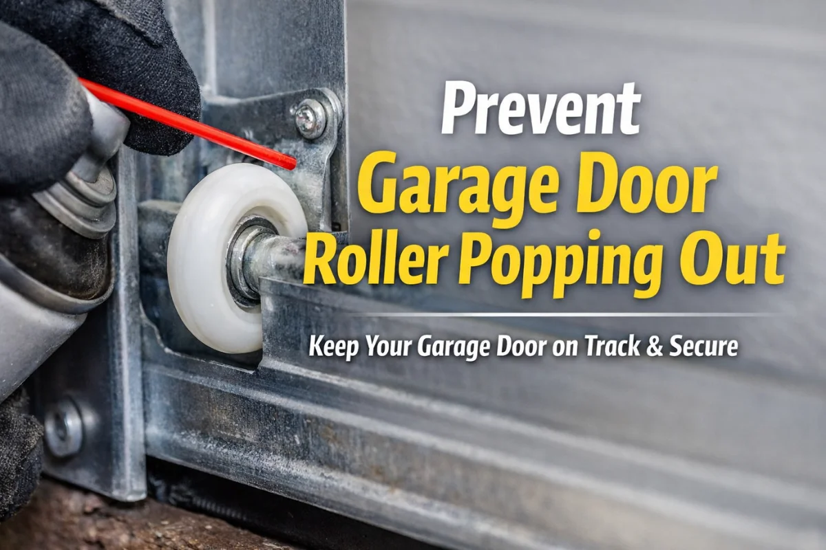 Prevent Garage Door Roller Popping Out