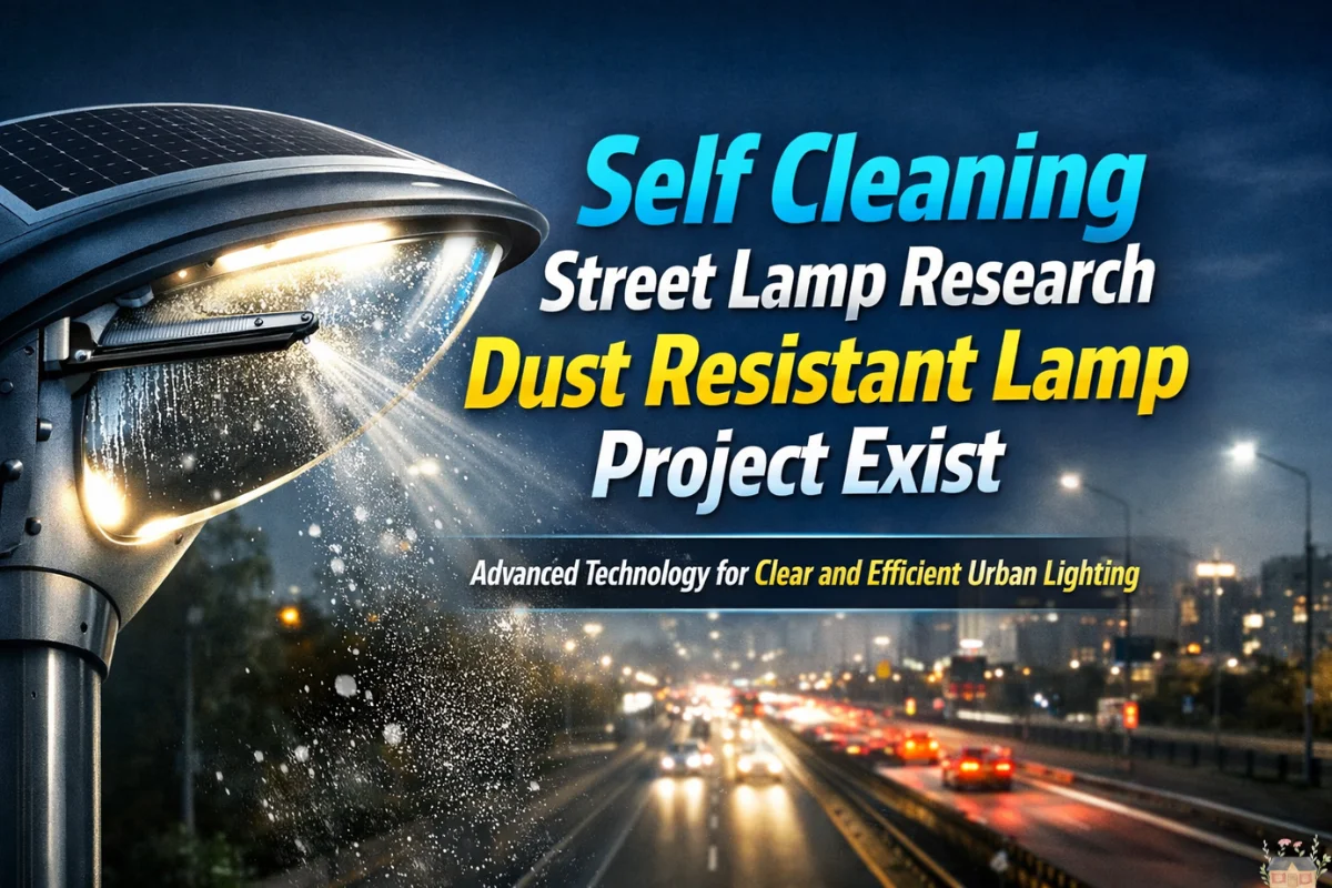 Self Cleaning Street Lamp Research Dust Resistant Lamp Project Exist