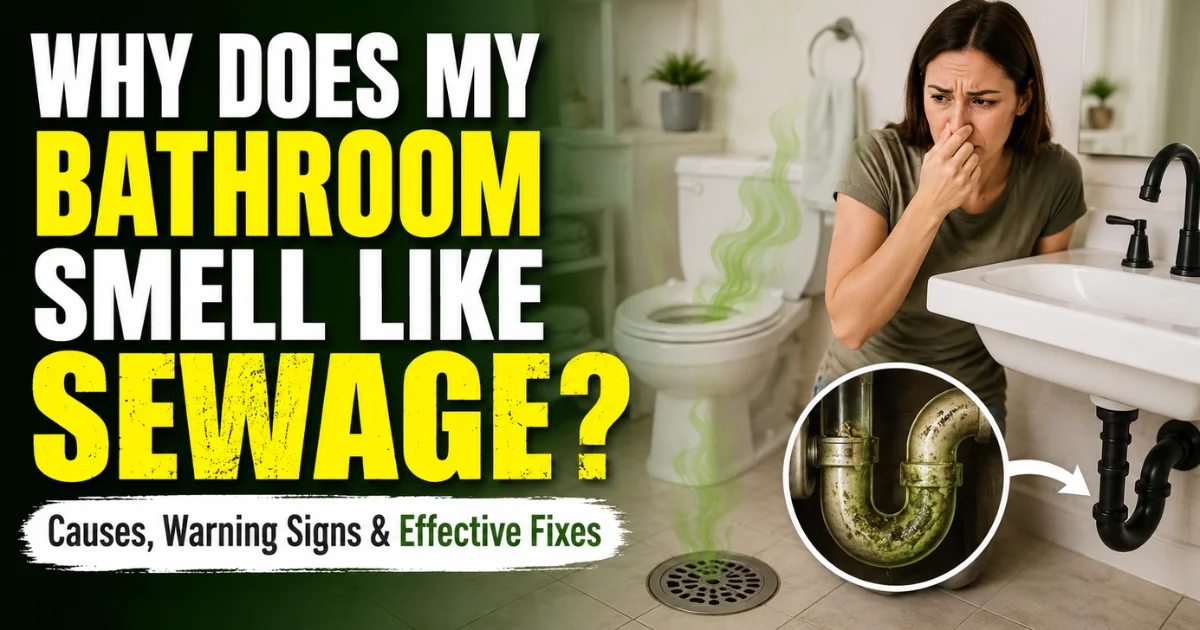 Why Does My Bathroom Smell Like Sewage