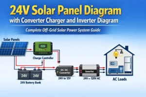 24V Solar Panel Diagram with Converter Charger and Inverter Diagram 24V Solar Panel Diagram with Converter Charger and Inverter Diagram