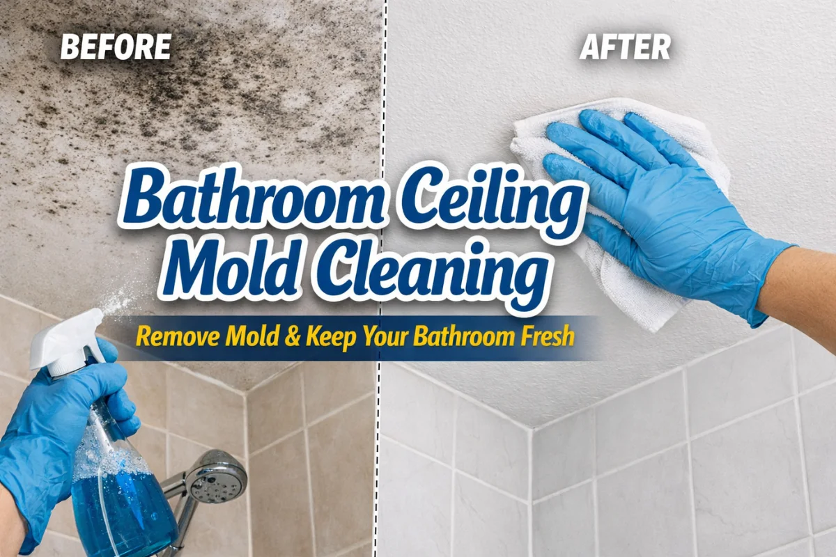 Bathroom Ceiling Mold Cleaning