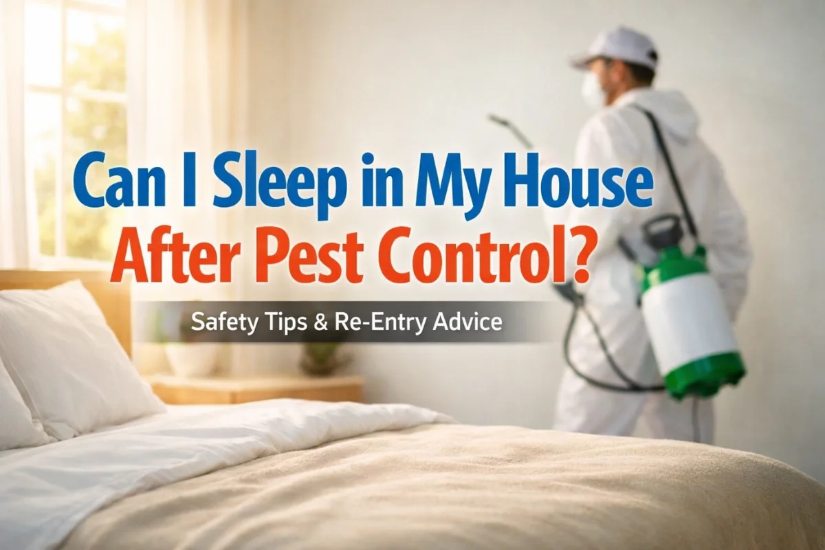 can i sleep in my house after pest control