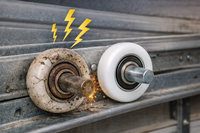 Garage Door Repair Las Vegas Worn Rollers