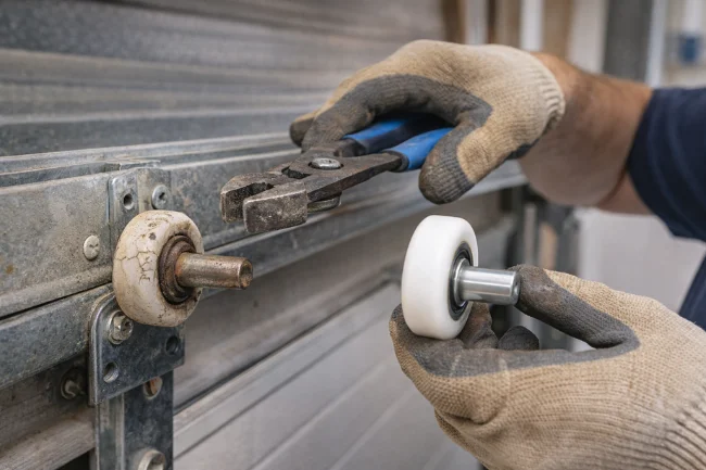 Garage Door Repair Las Vegas Worn Rollers