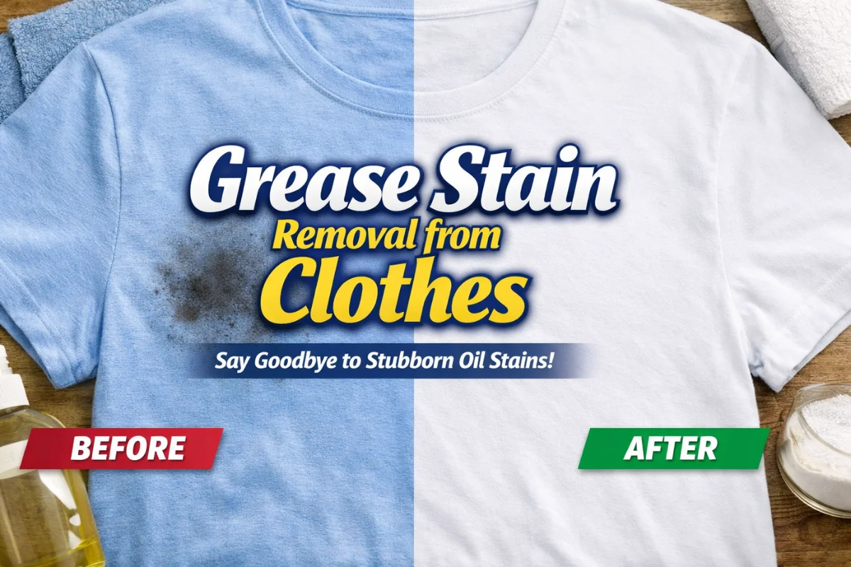 Grease Stain Removal from Clothes