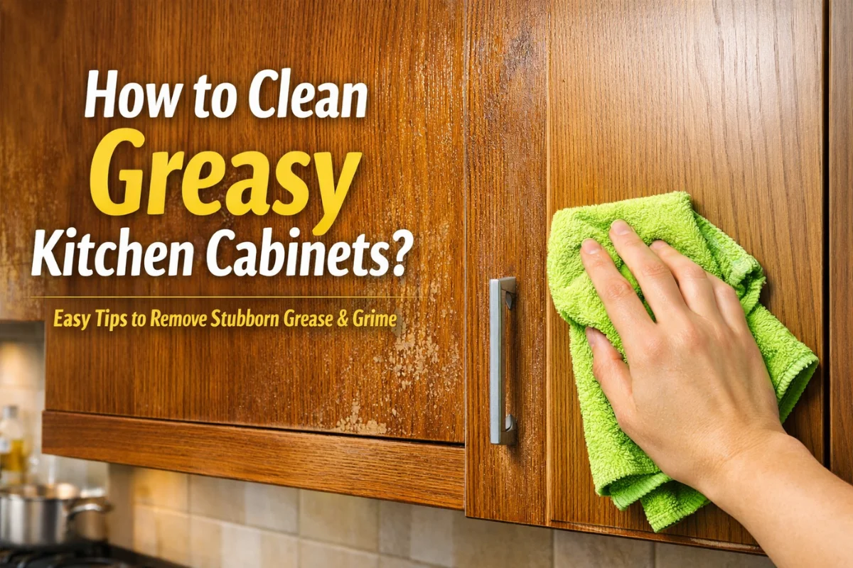 How to Clean Greasy Kitchen Cabinets