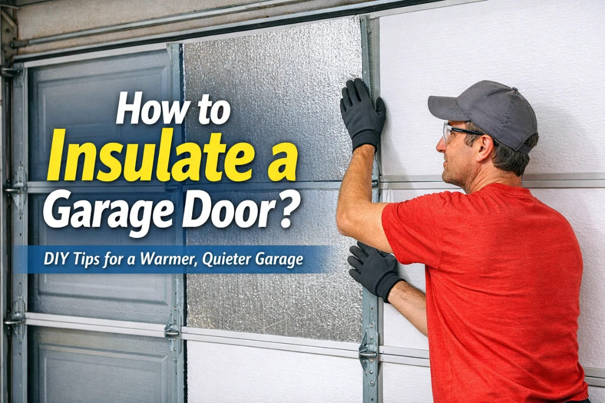 how to insulate a garage door
