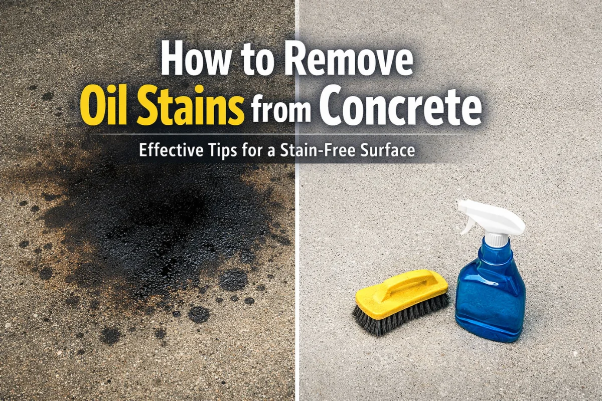 How to Remove Oil Stains from Concrete