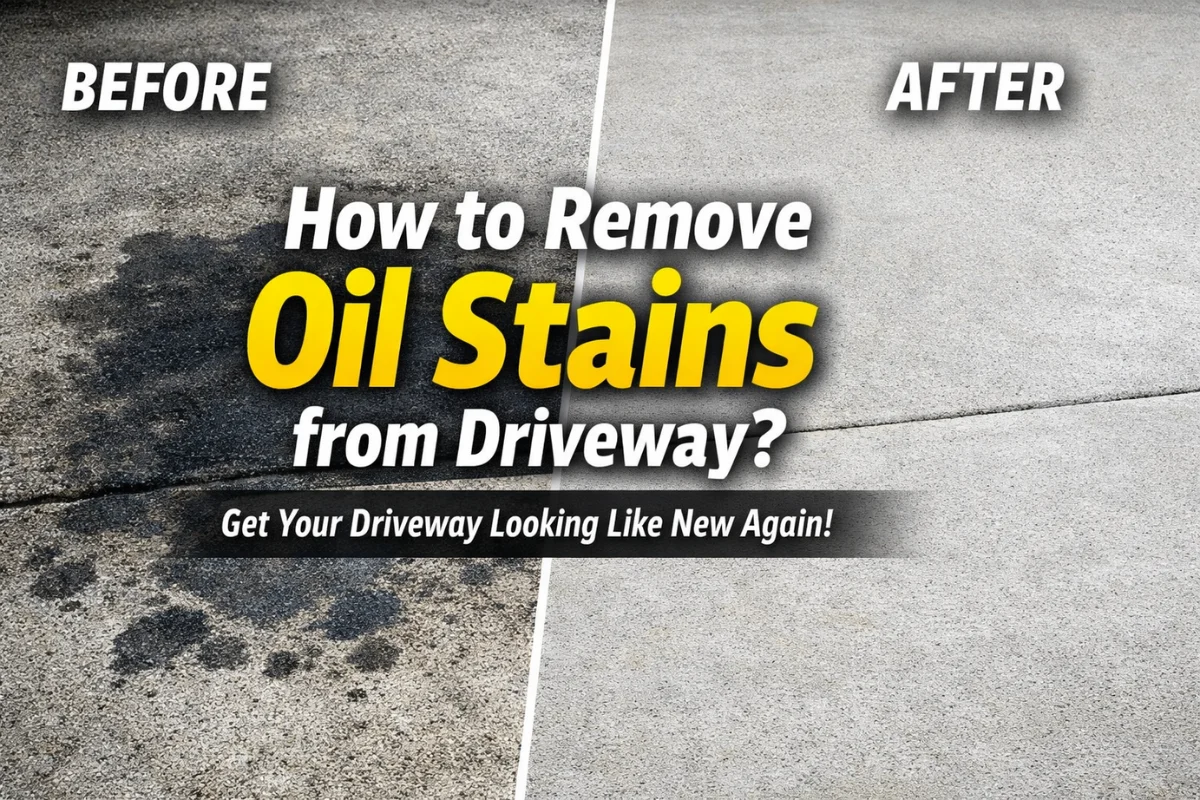 How to Remove Oil Stains from Driveways