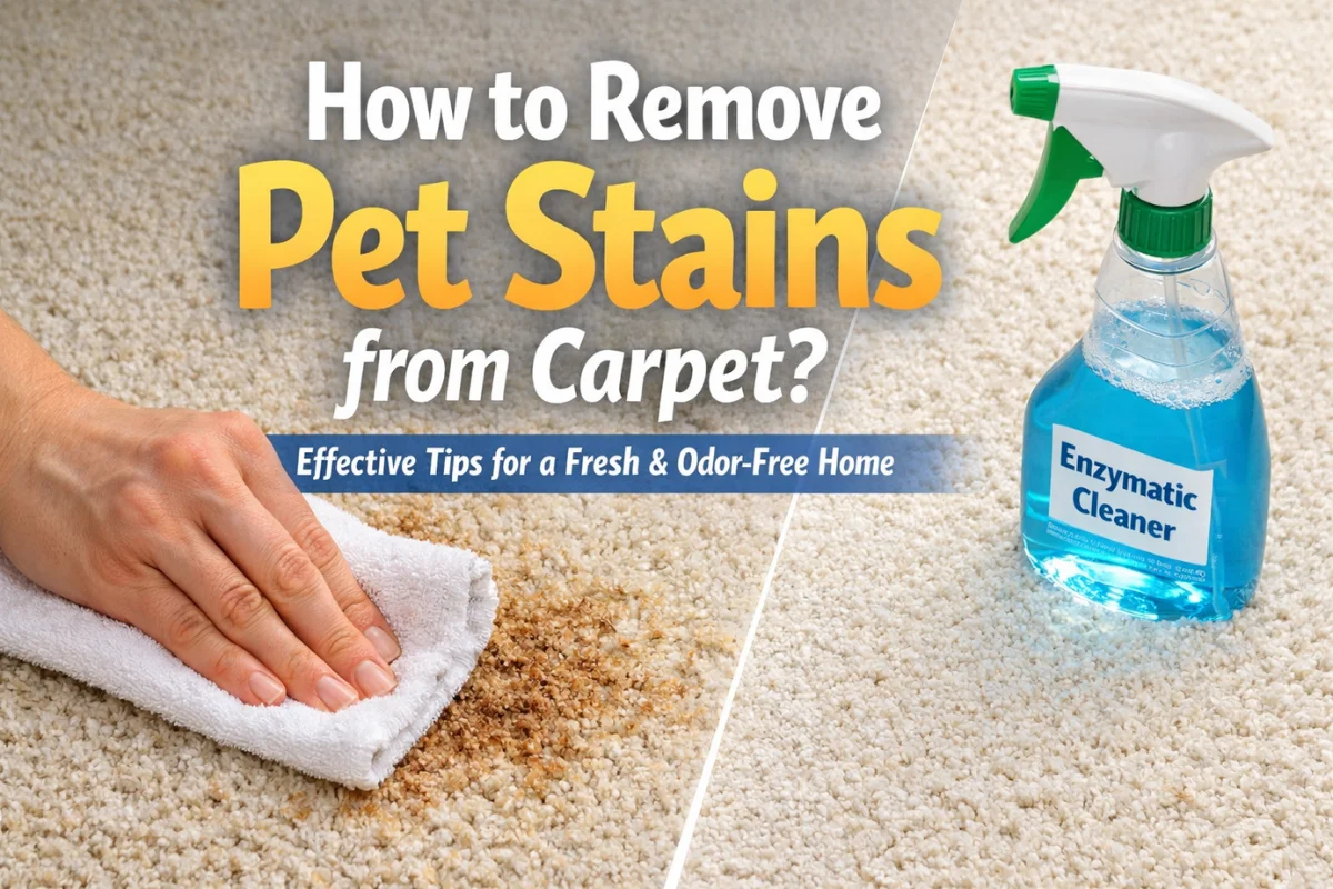 How to Remove Pet Stains from Carpet