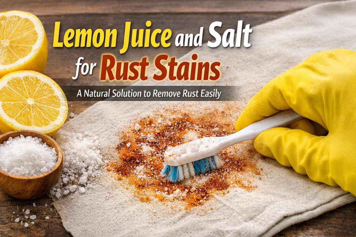 Lemon Juice and Salt for Rust Stains