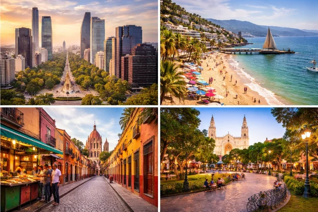 Moving to Mexico from the US – popular cities and expat destinations like Mexico City, Mérida, and coastal towns