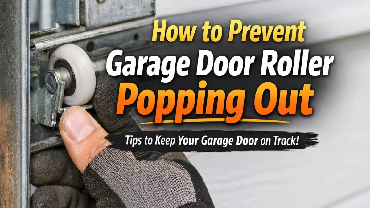How to Prevent Garage Door Roller Popping Out