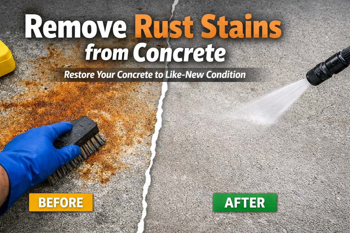 Remove Rust Stains from Concrete