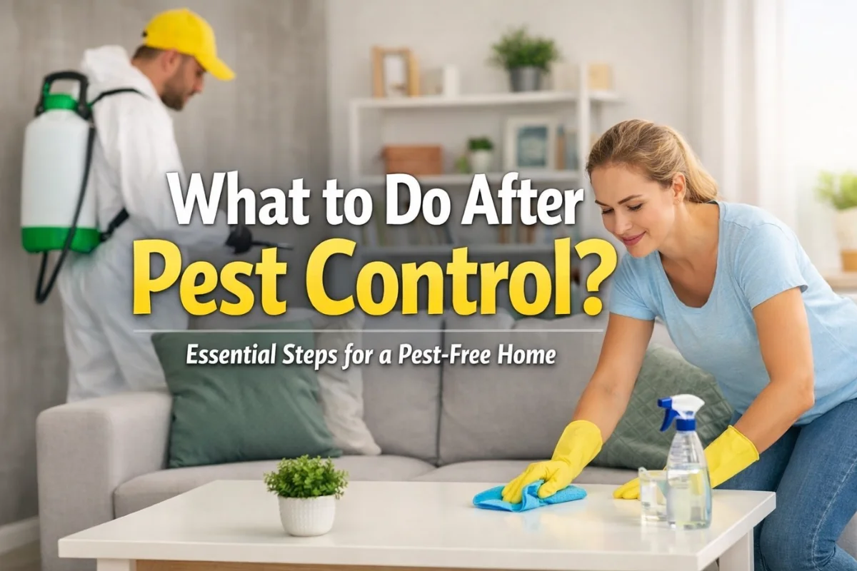 what to do after pest control?