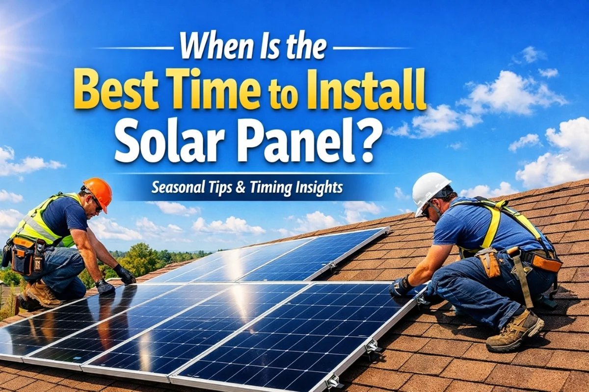 when is the best time to install solar panel