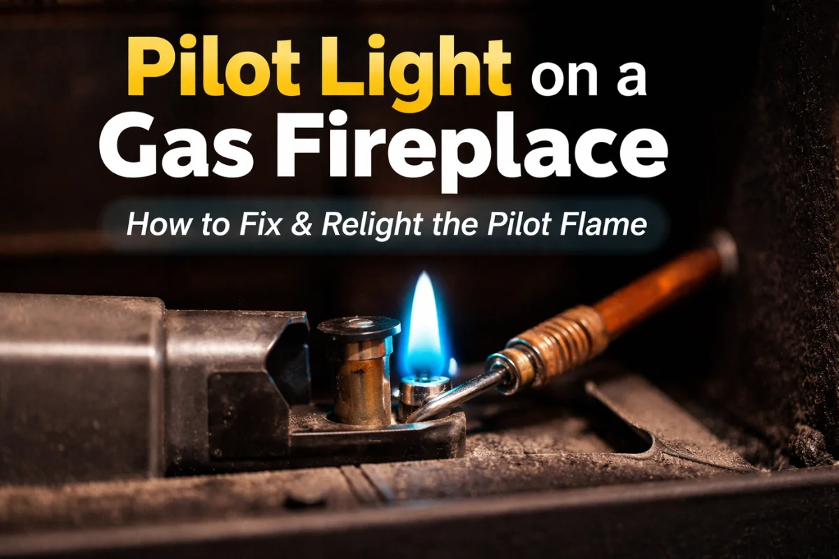 Pilot Light on a Gas Fireplace