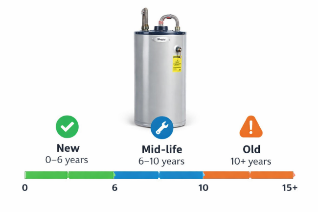 Whirlpool Water Heater Age