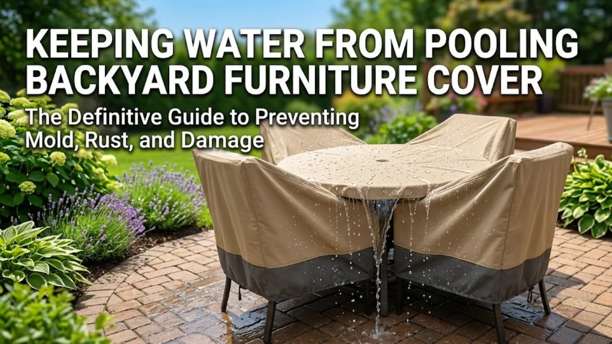 Keeping Water From Pooling Backyard Furniture Cover