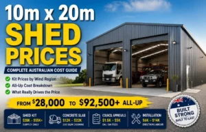 10m x 20m Shed Prices