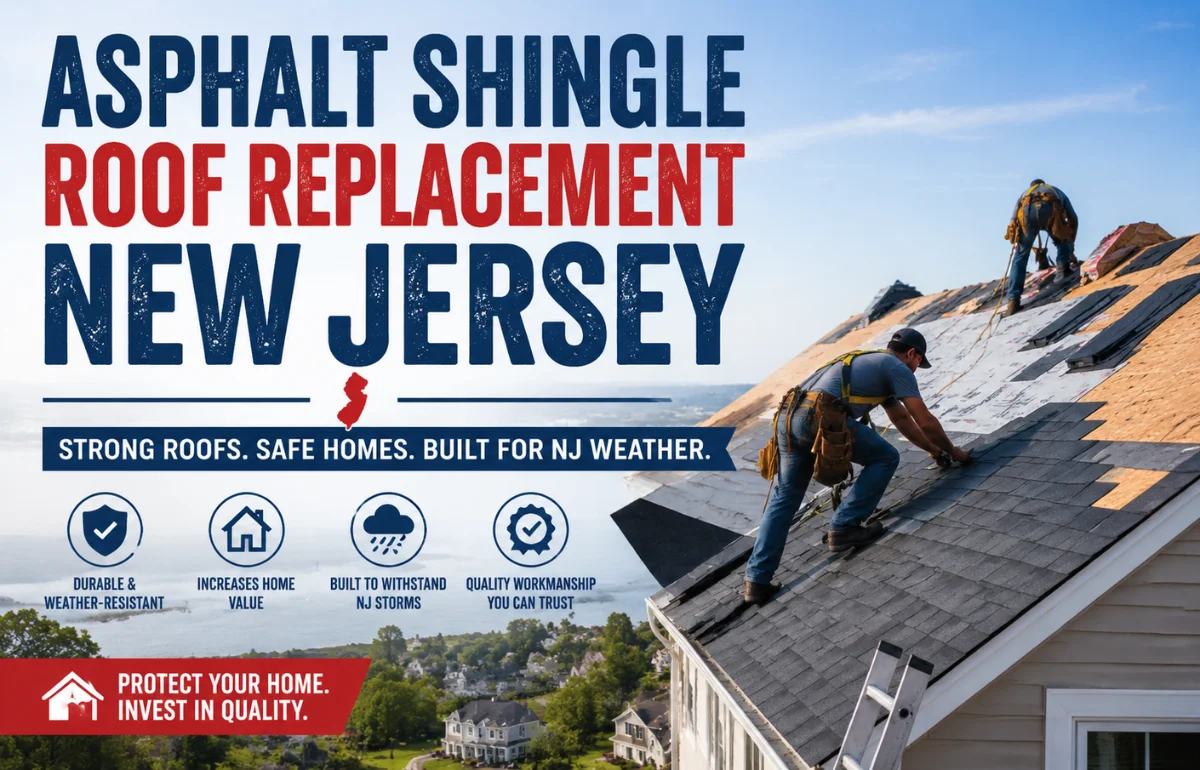Asphalt Shingle Roof Replacement New Jersey