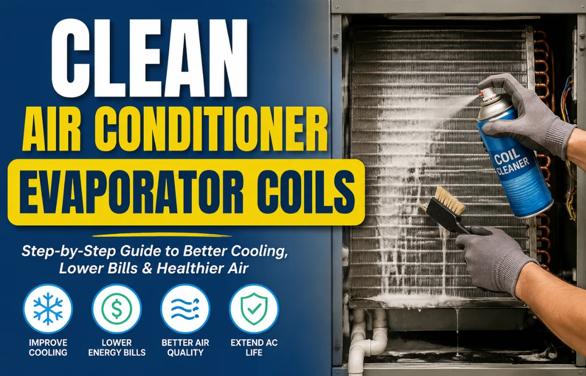 Clean Air Conditioner Evaporator Coils
