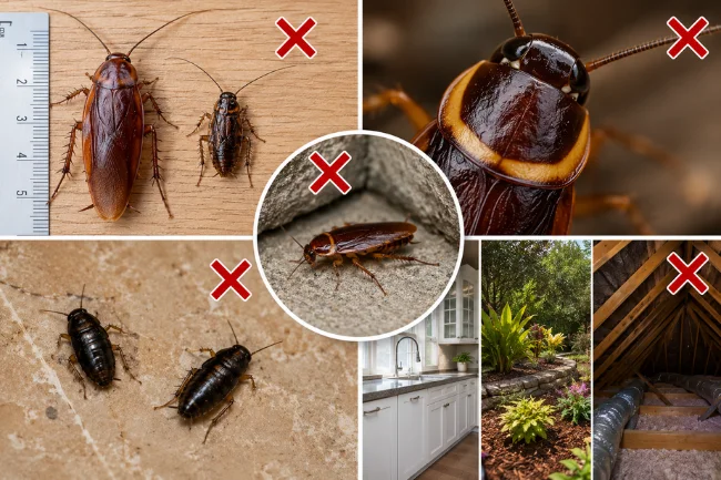 how to identify Australian cockroaches